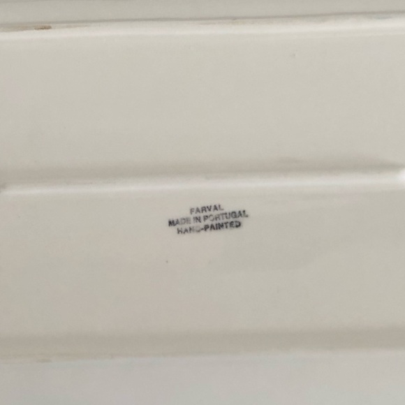 Vtg Farval Portugal Ceramic Serving Platter - Picture 6 of 12